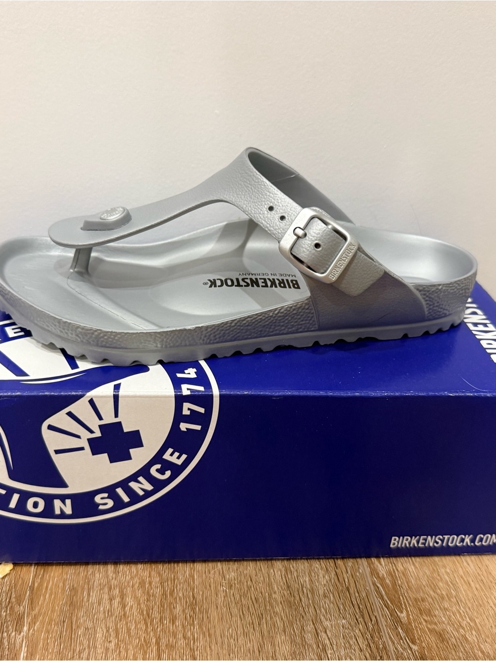 Birkenstock Gizeh EVA Thong Sandal - Silver Gray